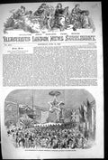 Original Old Antique Print 1853 Entertainment Commodore Vanderbilt Southampton
