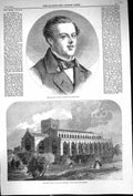 Old 1860 Mr. Wright Comedian Abbey Church Bury St. Edmunds Architectu Victorian