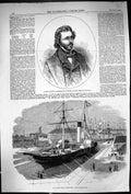 Old 1856 Colonel Fremont American Republican Graving Dock Lowestoft S Victorian