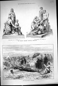 Old 1872 Prince Consort National Memorial Canadian Rifles Wimbledon S Victorian