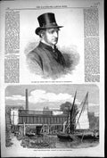 Old 1864 Rev. Francis Jeuen Bishop Designate Peterborough London Drai Victorian