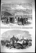Old 1864 Cutting Turf Carnarvon Llanberis Railway Fire Ruins Village Victorian