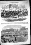Old 1864 Volunteer Review Hyde Park Prince Wales Derby Horse Racing S Victorian