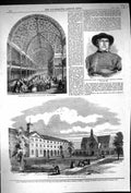 Old 1858 Refuge Female Convicts Fulham London Crystal Palace Nathanie Victorian