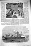 Old 1864 Fish Rearing House Twickenham Armour-Clad Frigate Ship Danis Victorian
