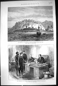 Old 1877 Bosphorus Fortress Anadolou Kavak Telegrams Constantinople C Victorian