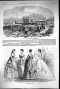 Old 1868 Works Bed Regent'S Park Lane London Ladies Paris Fashion Jun Victorian