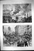 Old 1889 Flood Conemaugh Pennsylvania Railroad Bridge Johnstown Main Victorian