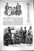 Old Print 1864 Police Guard British Legation Pekin Ambassadors Madagascar 19th