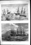 Old 1873 Ship H.M.S. Immortalite Margaret Pollock Northumberland Herc Victorian