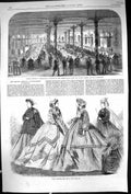 Old 1866 April Paris Fashions Dinner Barbadoes Commissioners British Victorian