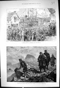 Old 1882 Chinese Festival Sourabaya Java Montenegrins Crivoscie Herze Victorian