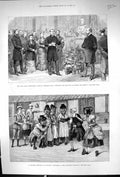 Old Print 1882 Lord Mayor Bust Alderman Truscott London Art Siers Theatr 19th