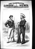 Old 1882 Egypt Men Arabi Pasha English French Sailors Alexandria War Victorian