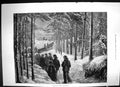 Old 1881 Funeral Scene Norway Snow Horses Sledge Trees Church Fine Ar Victorian