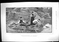 Original Old Antique Print 1881 Trout Fishing Norway River Boat Net Fine Art