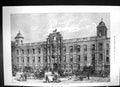 Old 1874 Street Scene Northumberland House Strand Front Architecture Victorian