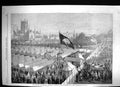 Old 1863 National Cattle Show Kilkenny Scene Arrival Lord Lieutenant Victorian