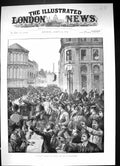 Old 1886 Riots Belfast Island Men Procession North Street Ireland Pol Victorian