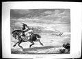 Old 1871 Man Lady Horse Romance Racing Tide Beach Scene Brodie Fine A Victorian