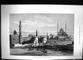 Old Print 1881 Egypt Entrance Citadel Cairo Architecture People Fine Art 19th
