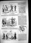Old 1857 Chinese Tortures Criminal Garrotting Head Imperial Cage Bann Victorian