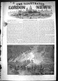 Old Antique Print 1855 War Bombardment Sveaborg Rocket-Boats Carmichael 19th