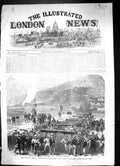 Antique Print 1864 Inside Lower Battery Simonosaki War Sodliers Canon Guns 19th