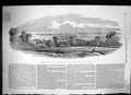 Antique Old Print 1852 Panoramic View Proposed Site Crystal Palace Sydenham