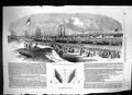 Antique Old Print 1852 Opening West Hartlepool Docks New Gates Ships England