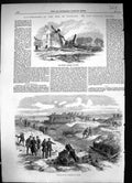Antique Print 1864 War Denmark Duppel Windmill Ruins Interior Redoubt Siers