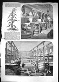 Old 1860 Manufacture Brown Polson Patent Corn Flour Indian Plant Refi Victorian