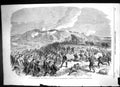 Original Old Antique Print 1864 War Denmark Assault Redoubt Duppel Siers 19th