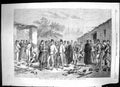 Original Old Antique Print 1859 Austrian Prisoners Farm Medolo Siers War Beauce