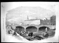 Old 1861 View St. Patrick'S Bridge Cork Ireland River Boat Buildings Victorian
