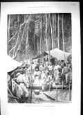 Antique Print 1896 Debatable Land British Guiana GProspecting Party Mining 19th