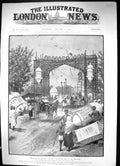 Old 1903 Dehli Celebrations Building Triumphal Arch Mori Gate Melton 20th