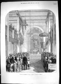 Old Antique Print 1874 King Denmark Iceland Service Reykjavik Cathedral 19th