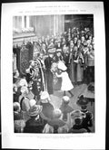 Old 1901 Recpetion Prince Wales Guildhall Library May Dimsdale Lord M Victorian
