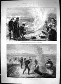 Old 1881 Tourists Iceland Boiling Eggs Hot Springs Feeding Strokr Chu Victorian