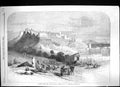 Old 1860 View Tangier Africa Camel Market Architecture Buildings John Victorian
