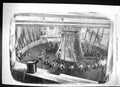 Antique Old Print 1857 Coiling Atlantic Telegraph Cable Ship H.M.S. Agamemnon