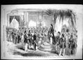 Old Print 1856 Presentation Grand Cordon Legion Honour Sultan Constantino 19th