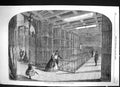 Old Antique Print 1863 Interior New Armoury Tower London Council Chamber 19th