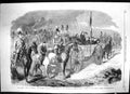 Old Print 1861 Queen Ireland Reviewing Troops Curragh Kildare Siers Carr 19th
