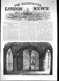 Old 1861 Archaeological Institute Britain Peterborough Nave Cathedral Victorian