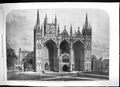 Old 1861 Arcaheological Institute Britain Peterborough Cathedral Arch Victorian