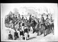 Old Print 1857 Majesty Queen Distributing Victoria Cross Hyde Park London 19th