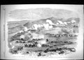Old Print 1855 War Battle Kars Turkey Fight Tahmasb-Tabia Siers Horses C 19th