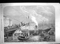 Old 1860 Military Port Naples Emperor Melazzo Ships British Volunteer Victorian